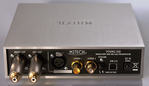 LIMITED QUANTITIES. LAST ONE - Young DSD, (PCM, DXD, DSD128 DAC/Pre-am –  M2Tech - Imported from Italy